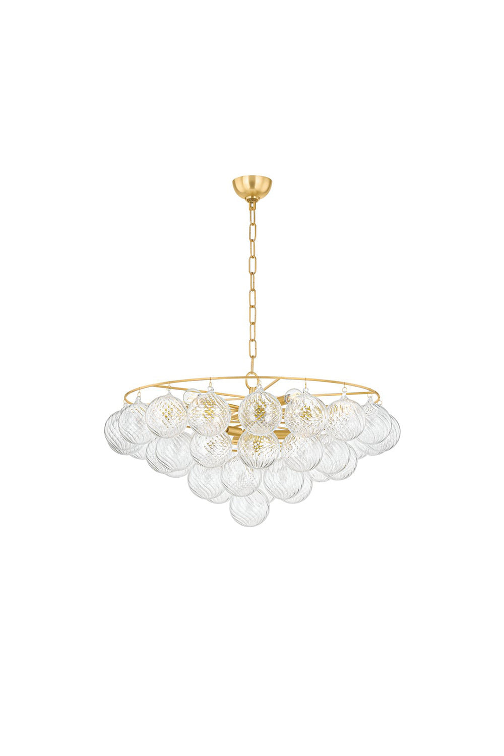 Amber Bubble Glass Chandelier - view 24 | everlamps