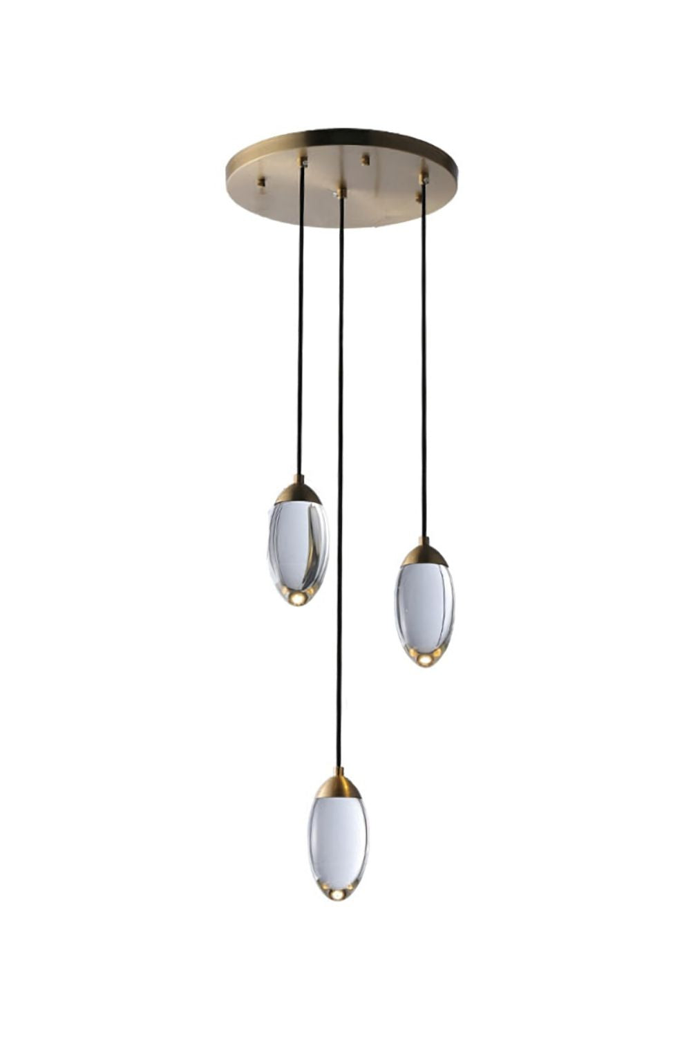 Brass Crystal Pendant Lamp - everlamps