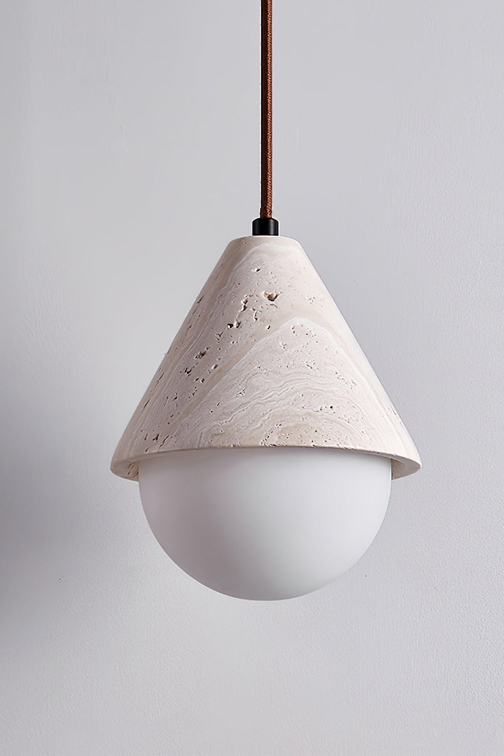 Etruscan Travertine Dome Light - view 16 | everlamps