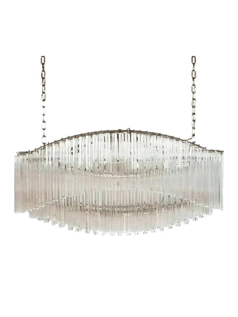 Murano Glass Chandelier – Pagoda – 292 prisms – Transparent