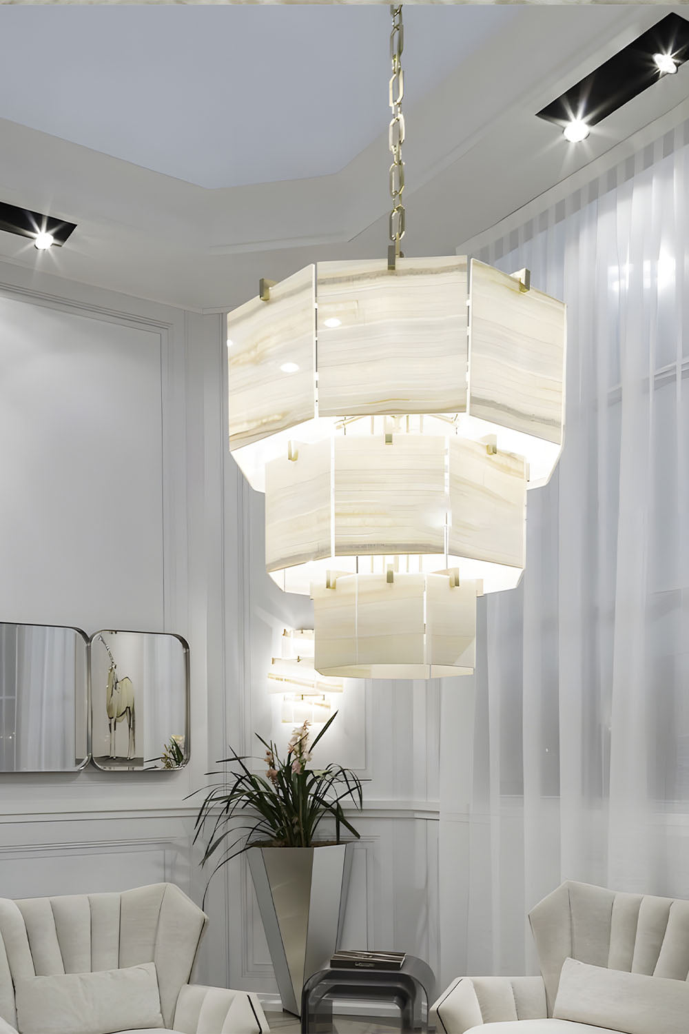 Octagonal Chandelier - view 6 | everlamps
