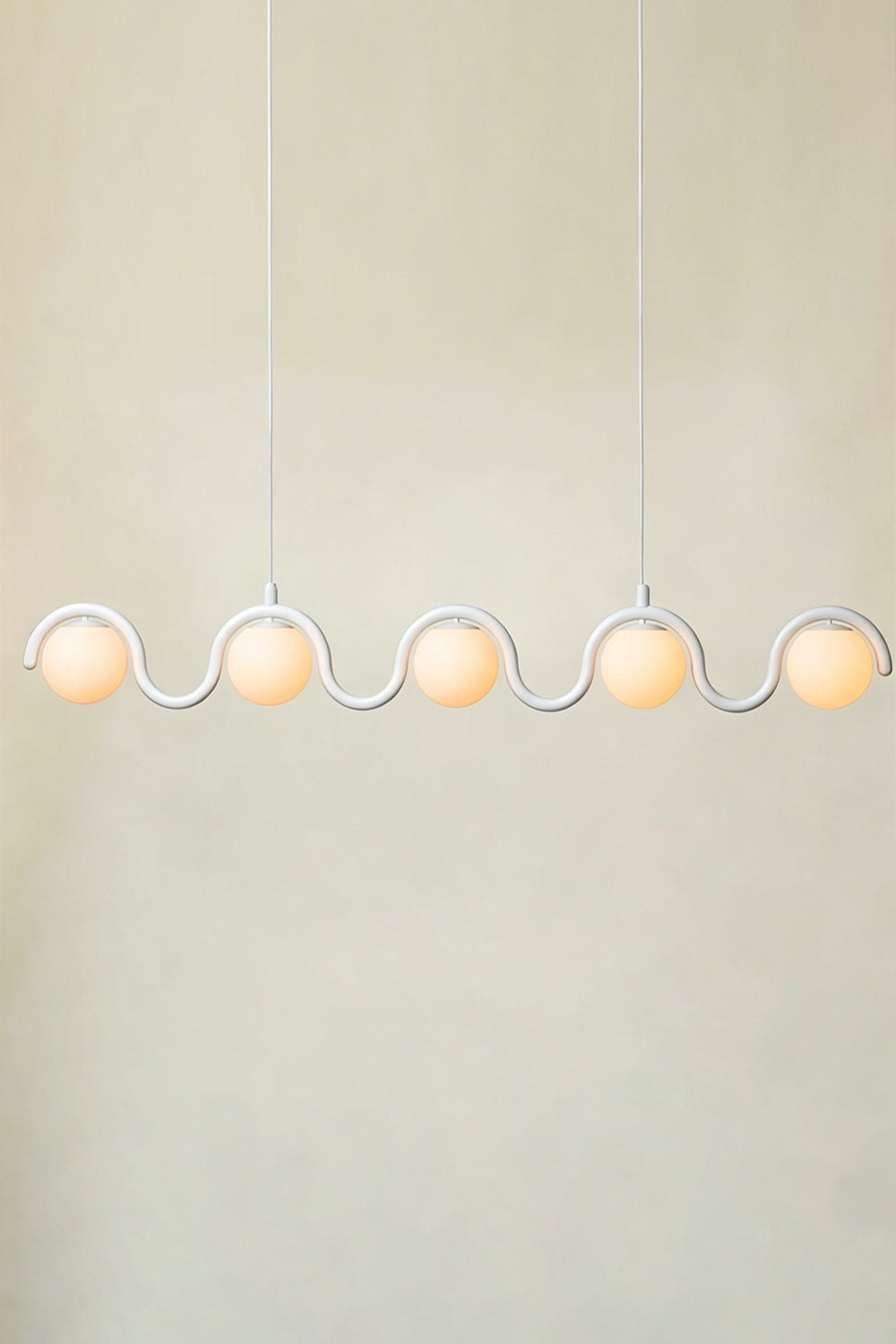 Rhythmic Flow Glass Pendant Lamp| Metal, Glass | Vibrant color version isolated on white | vexa lamps