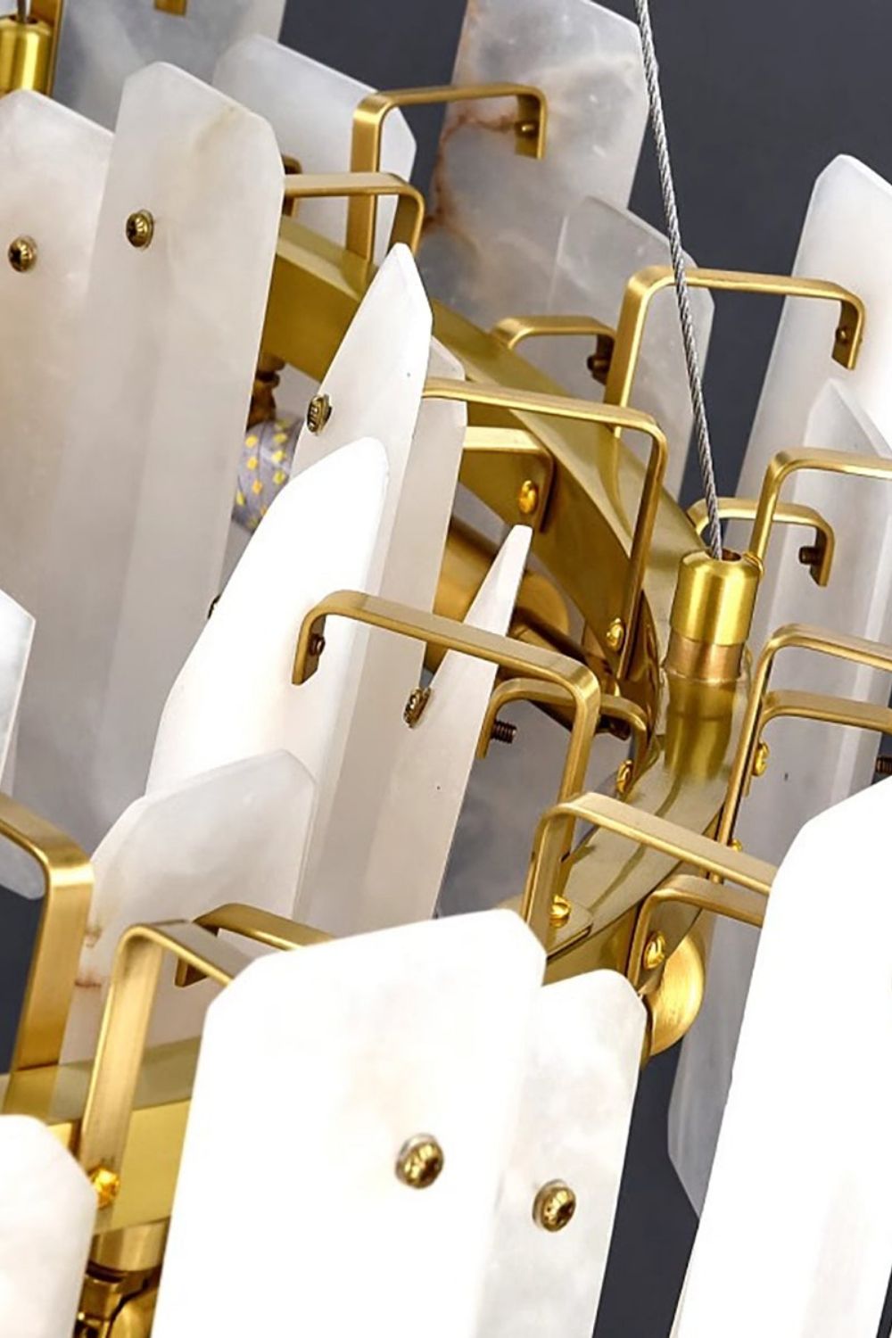 Round Noah Alabaster Chandelier - view 16 | everlamps