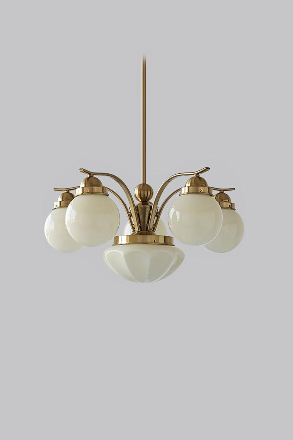 Ryttenberg Glass Globe Chandelier - view 23 | everlamps