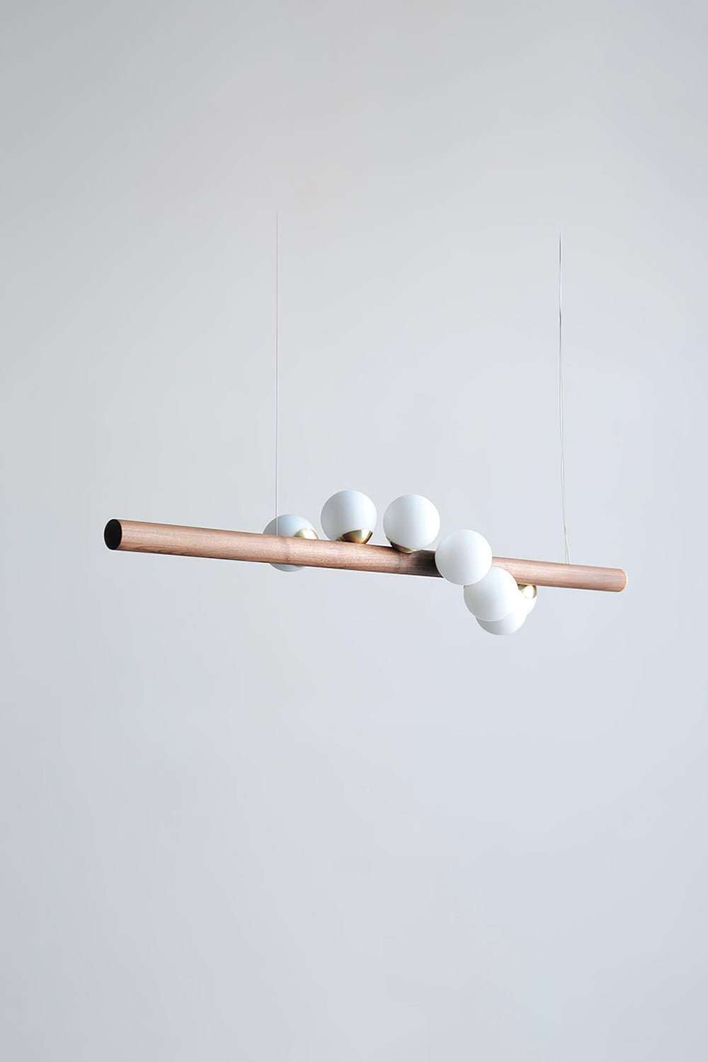 Scandinavian Linear Wooden Pendant Lamp - view 11 | everlamps