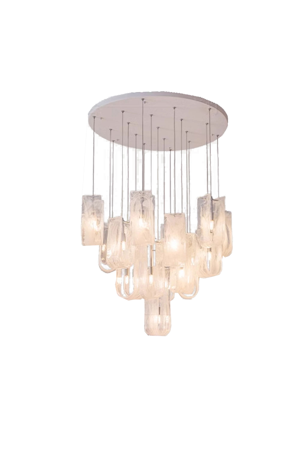 U-shaped Fog Glass Chandelier - view 16 | everlamps