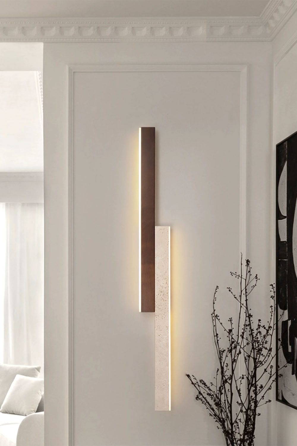 Wabi-sabi Minimalist Strip Wall Lamp - view 7 | everlamps