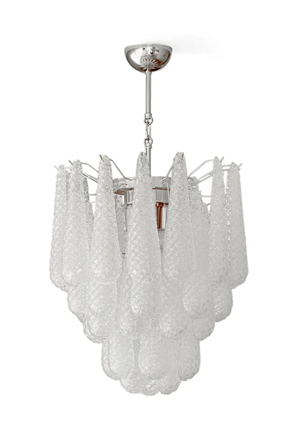 Water Drop Petal Art Glass Chandelier - view 31 | everlamps