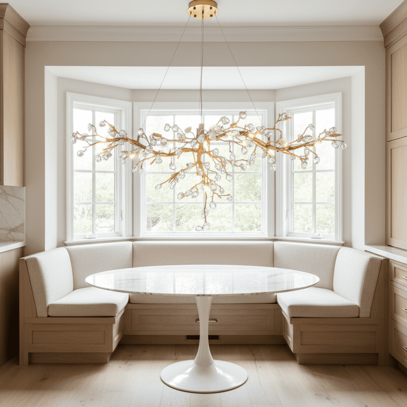 Cherry Blossom Branch Tree Chandelier - 49" LengthDark Coppereverlamps
