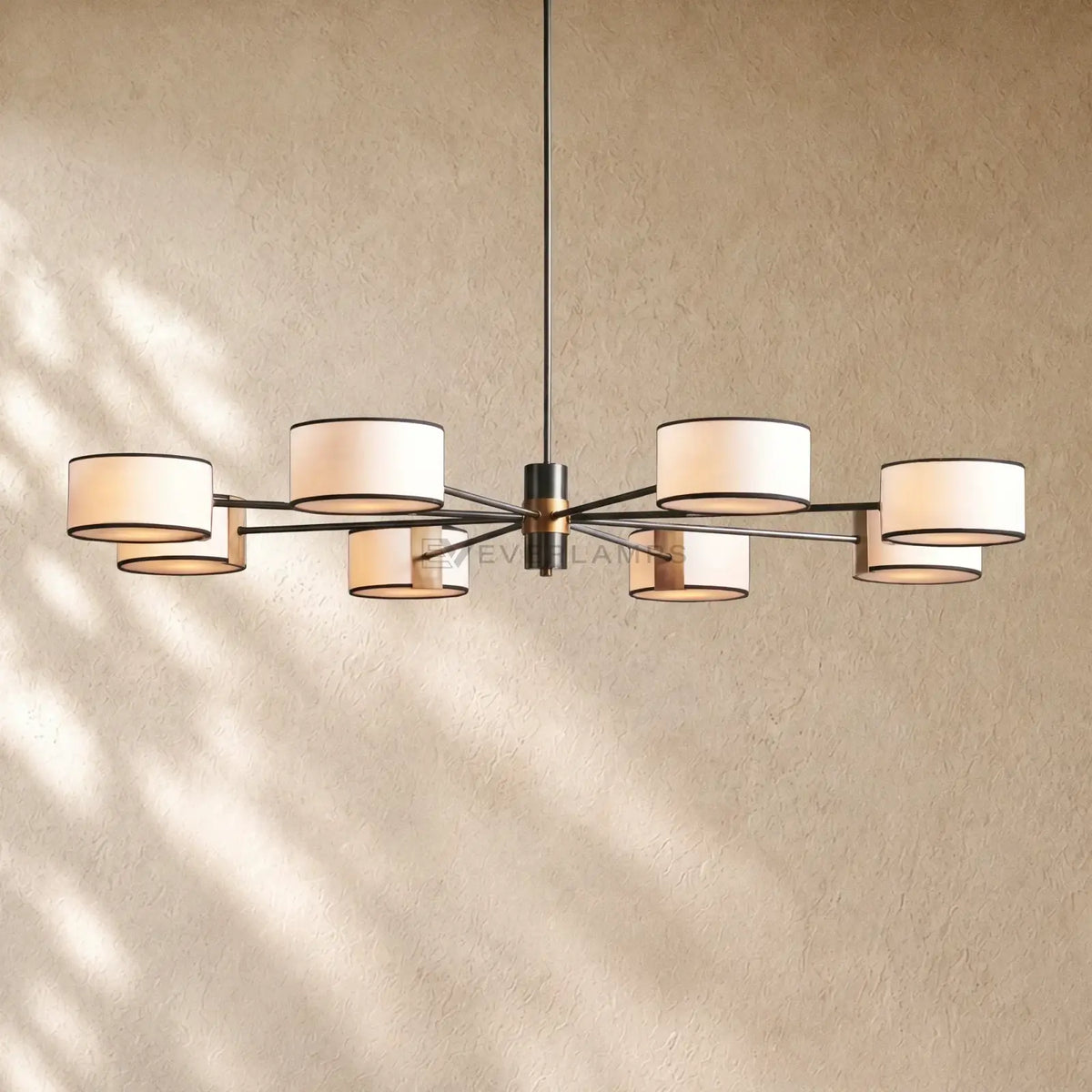 Daphna Fabric Round Chandelier