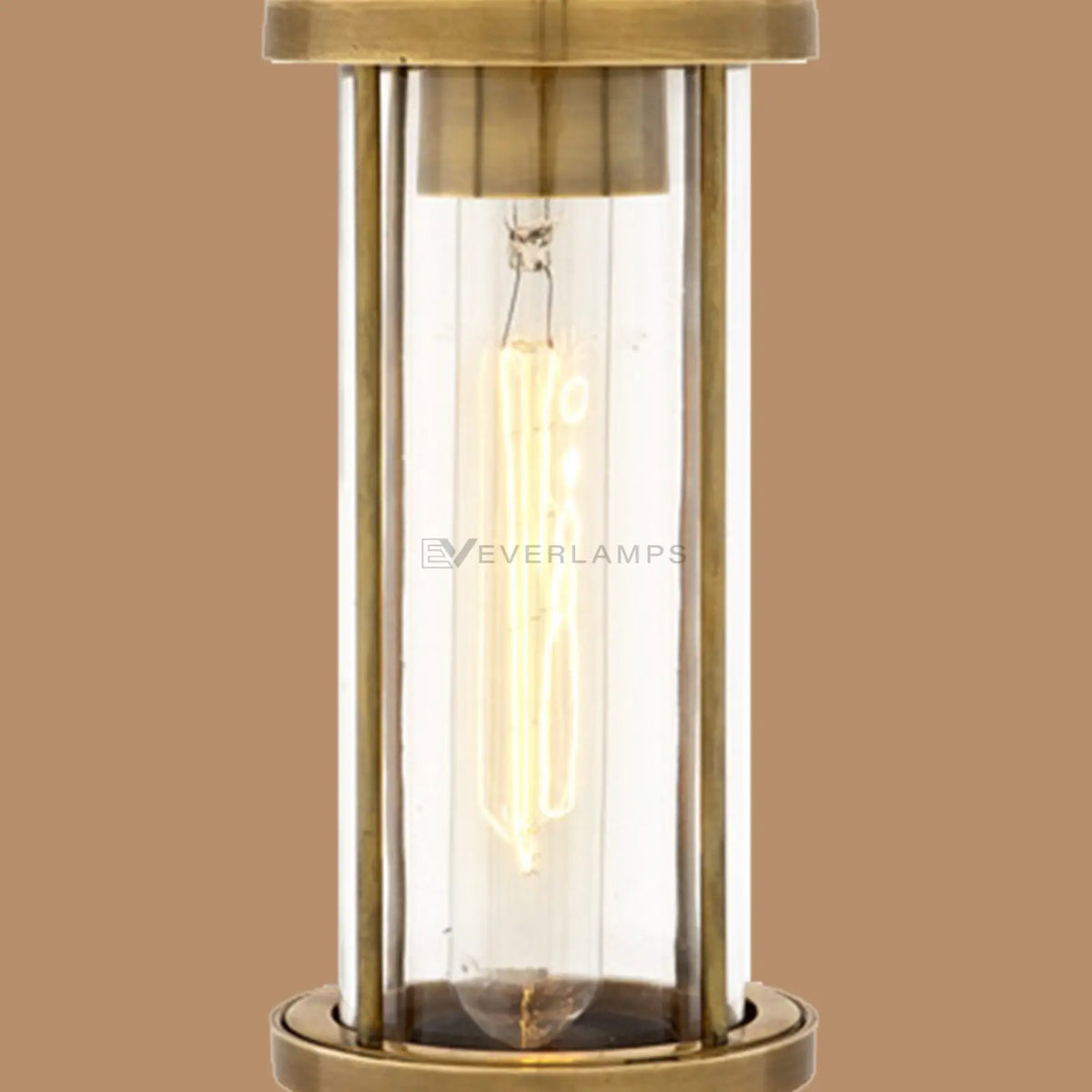 Linden Antique Brass Glass Wall Sconce