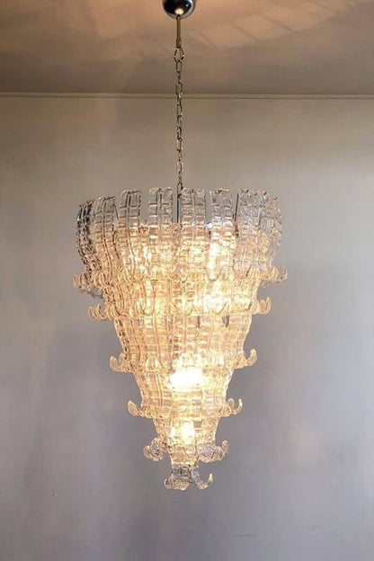 Grand Art Felci Leaf Glass Chandelier - view 2 | everlamps