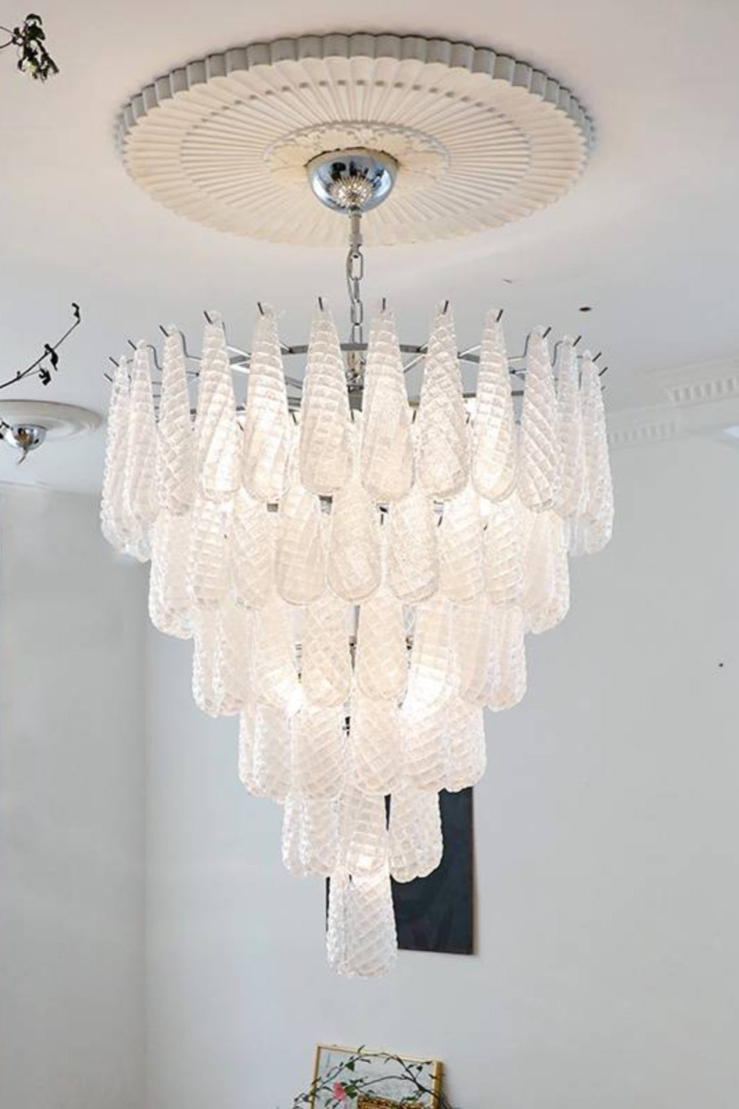 Murano Honeycomb Glass Chandelier - everlamps