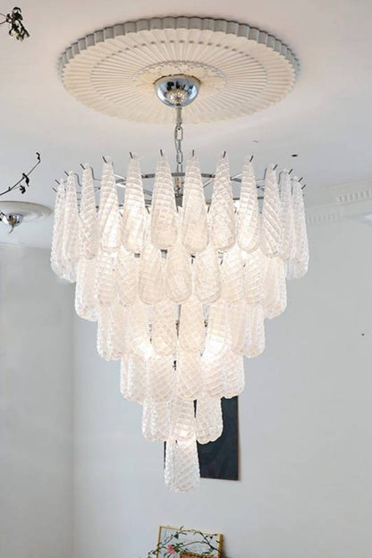 Murano Honeycomb Glass Chandelier - everlamps