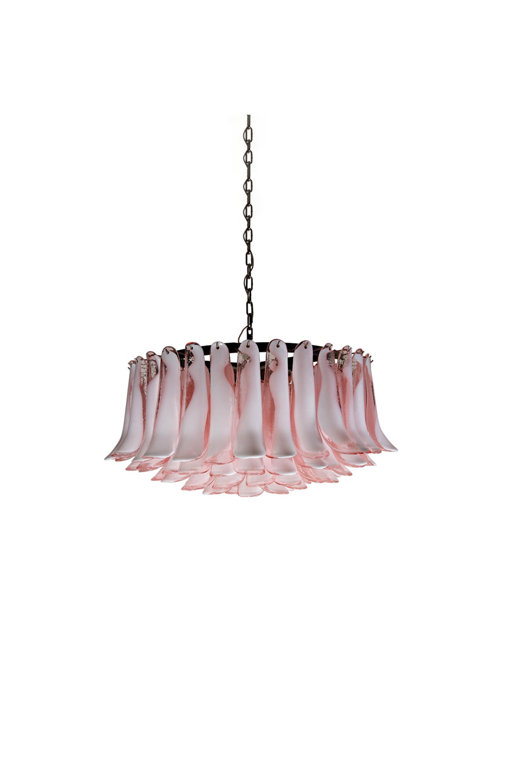 1990s Italian Art Pink Flower Chandelier | everlamps