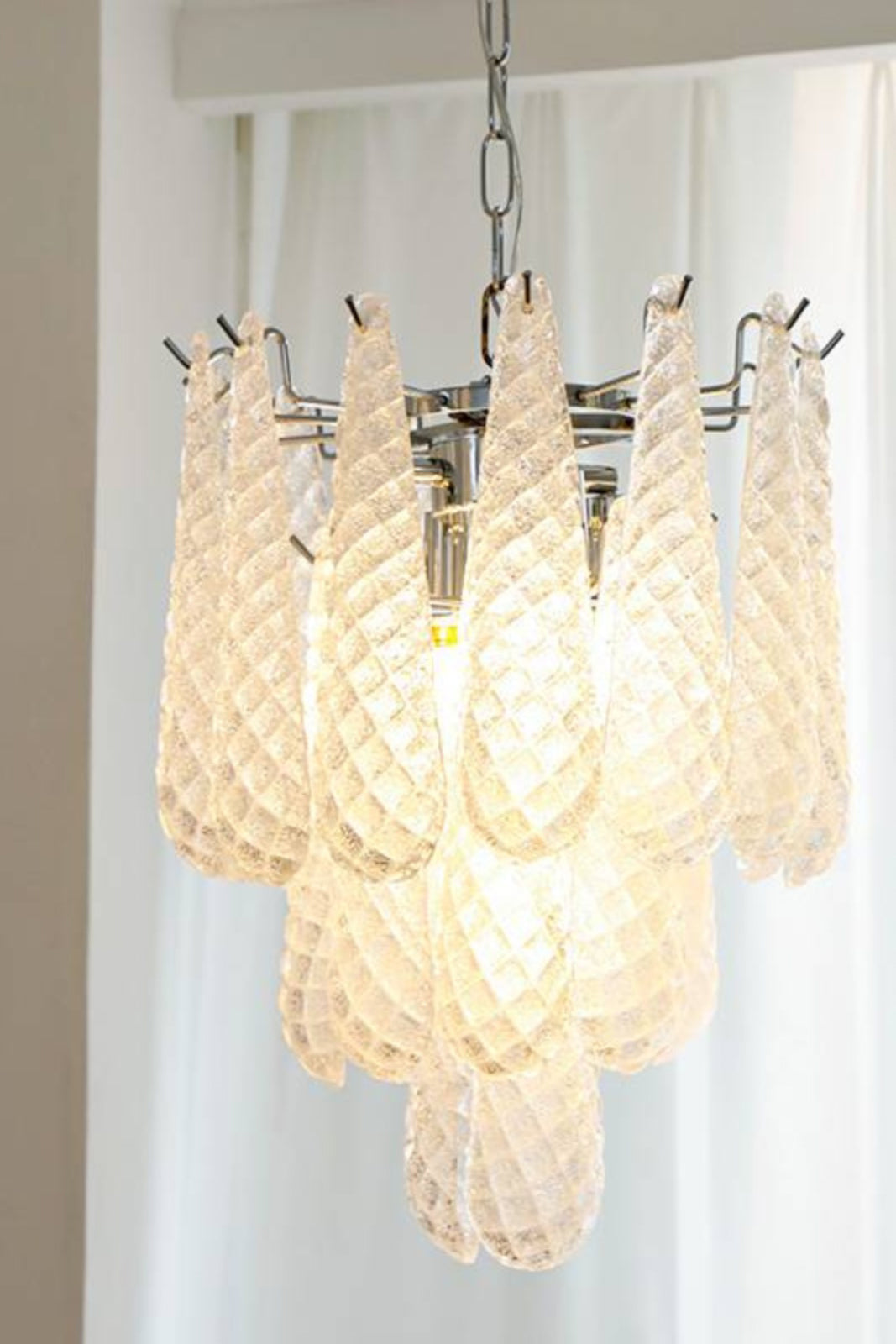 Murano Honeycomb Glass Chandelier - everlamps