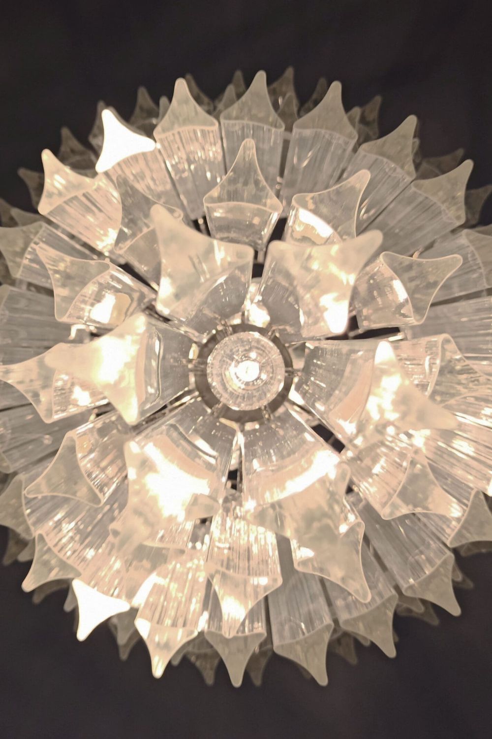 Transparent Art Glass Prism Tiered Chandelier - view 10 | everlamps