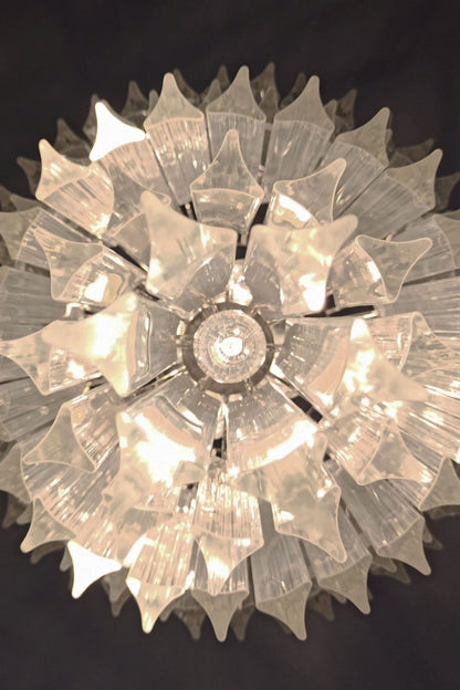 Transparent Art Glass Prism Tiered Chandelier - view 10 | everlamps