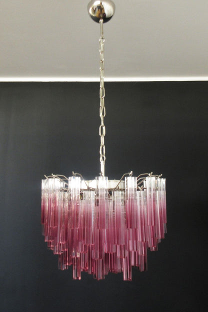 Amethyst Art Glass Prism Chandelier - view 4 | everlamps