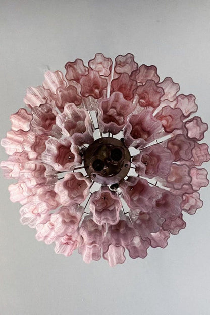 Ruby Glow Art Three-Tier Glass Chandelier - view 13 | everlamps
