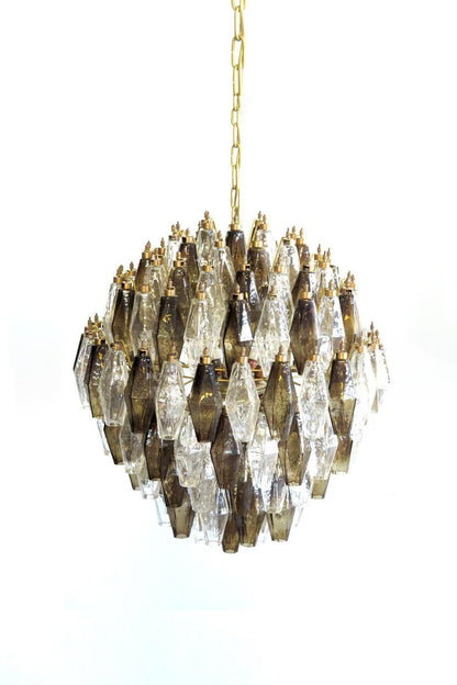 Art Poliedri Smoked Globe Chandelier | everlamps