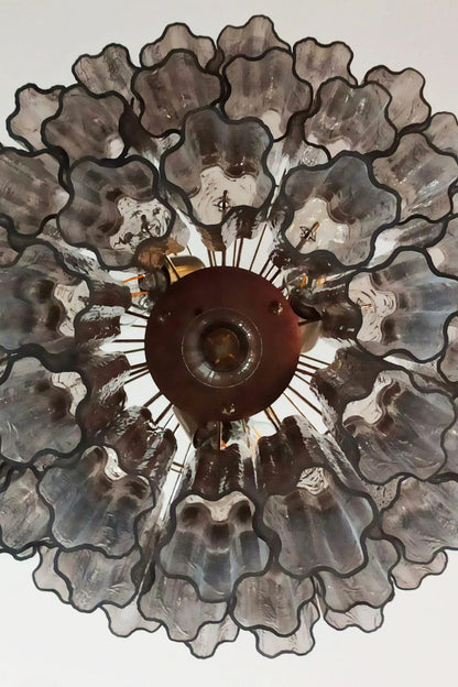 Art Smoked Glass Tube Chandelier - view 12 | everlamps