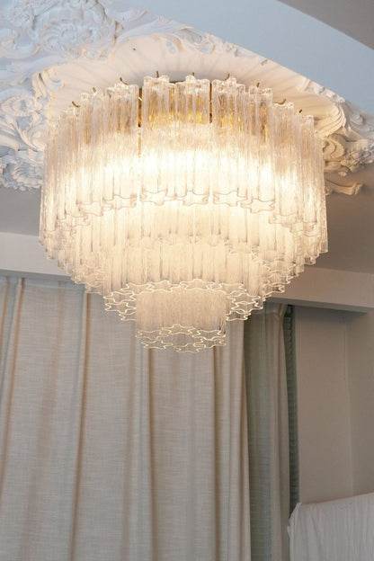 Clear Art Glass Tronchi Ceiling Light - view 3 | everlamps