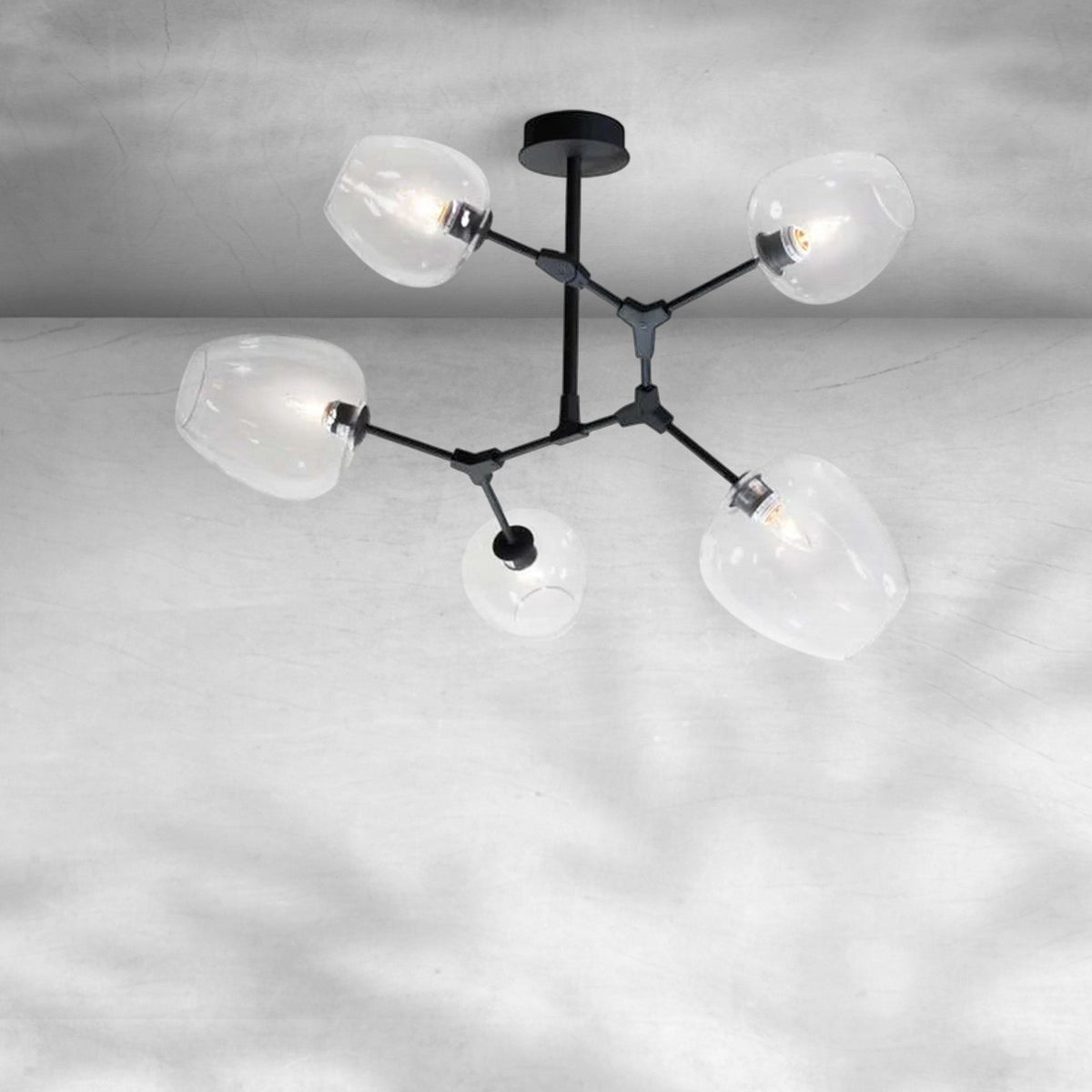 Covington Drop Globe Branching Bubble Chandelier 30''