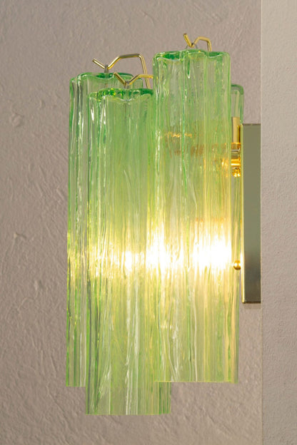 Bright Green Art Glass Wall Lamp - view 7 | everlamps