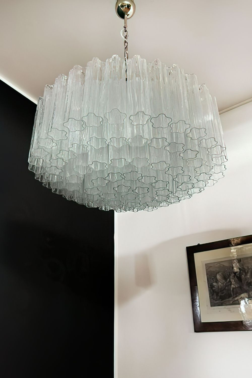 Handcrafted Art Crystal Tube Ceiling Light - view 3 | everlamps