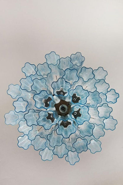 1990s Art blue glass tube chandelier - view 11 | everlamps