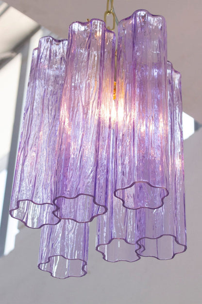 Italian Art Style Purple Tronchi Chandelier - view 10 | everlamps