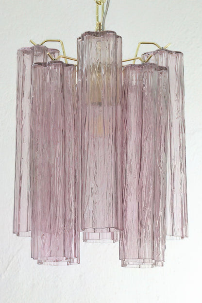 1990s Art Amethyst Glass Chandelier - view 5 | everlamps