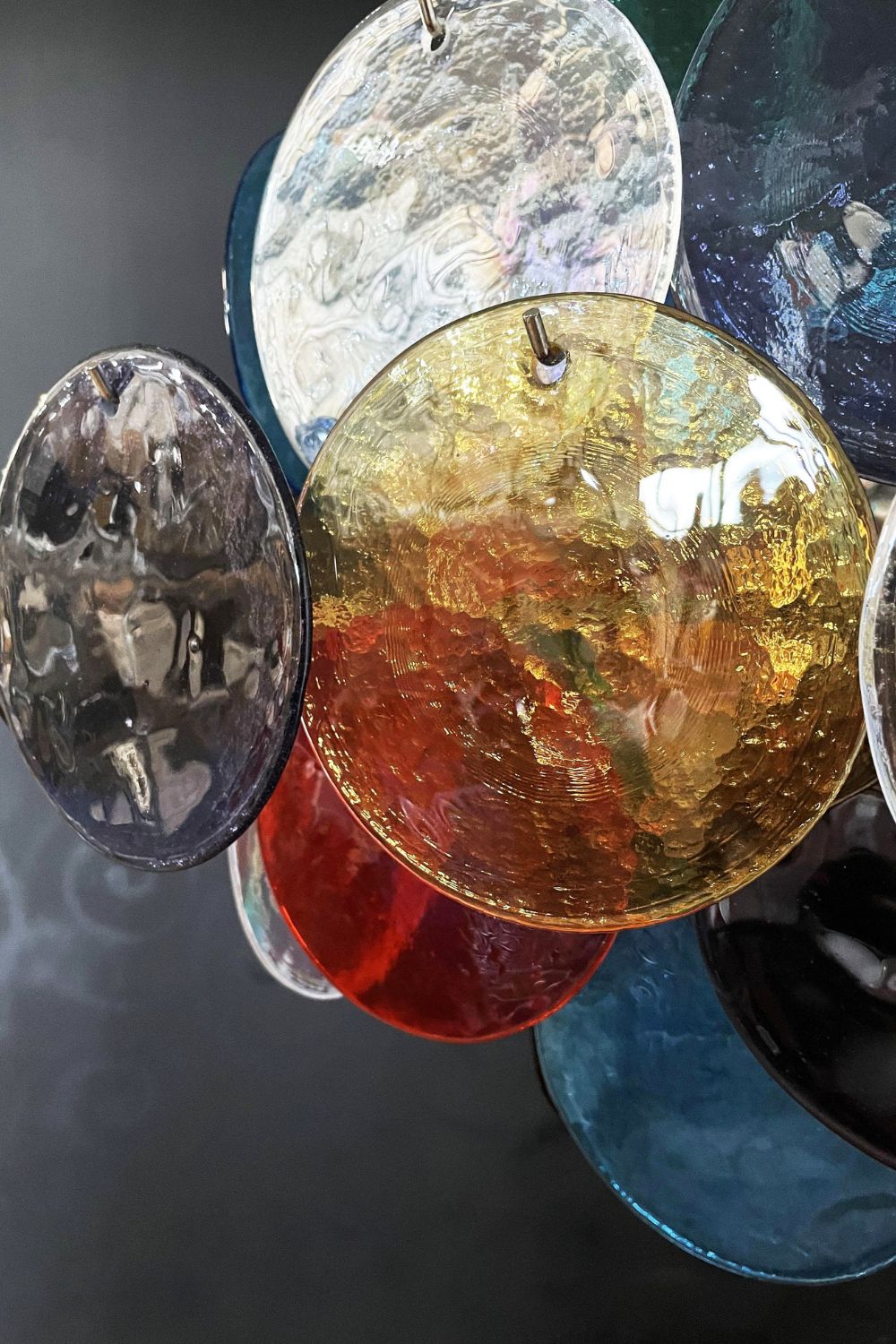 Art Glass Disc Pendant Light - view 15 | everlamps