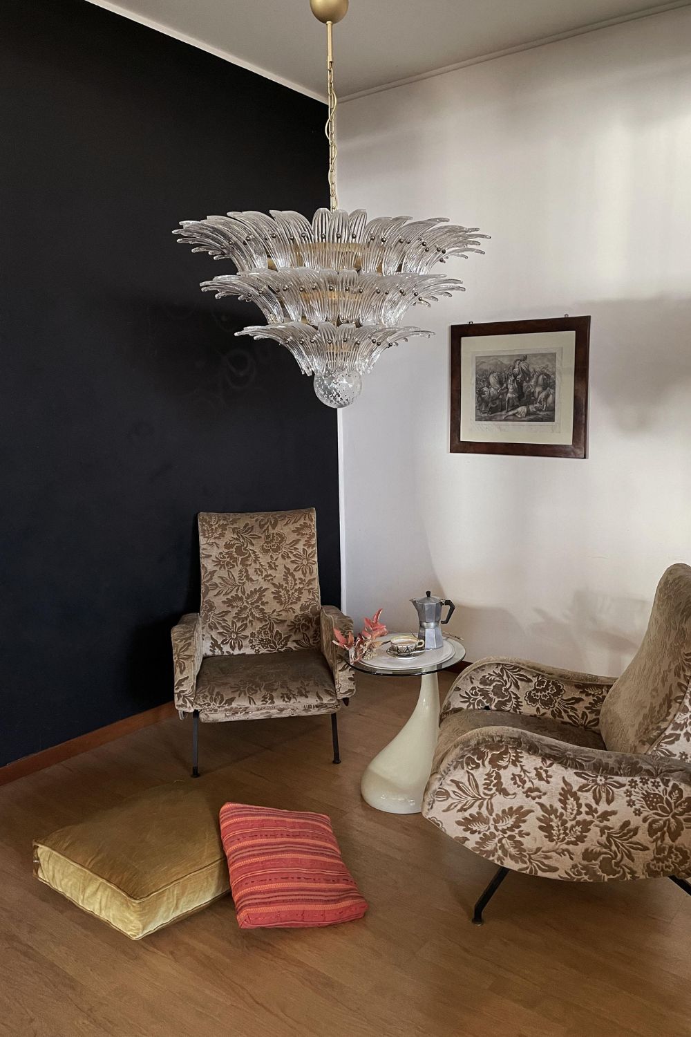 Italian Art Three-Tiered Palmette Chandelier - view 3 | everlamps
