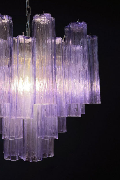 Amethyst Art Glass Pendant Chandelier - view 14 | everlamps