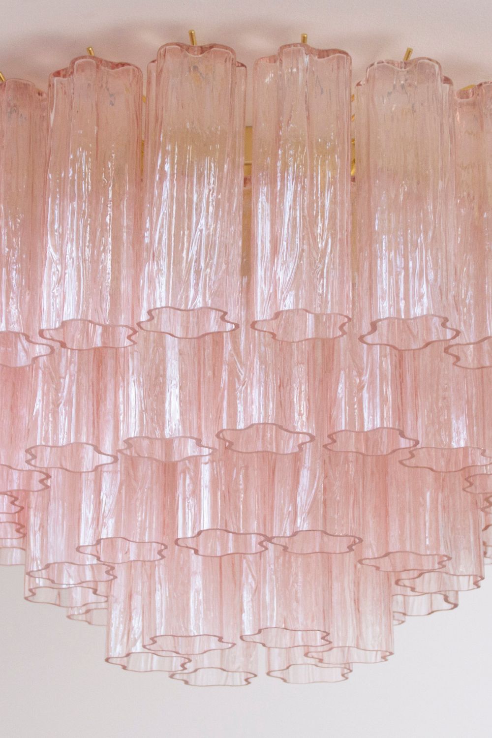 Large Pink Art Glass Tronchi Ceiling Light - view 10 | everlamps