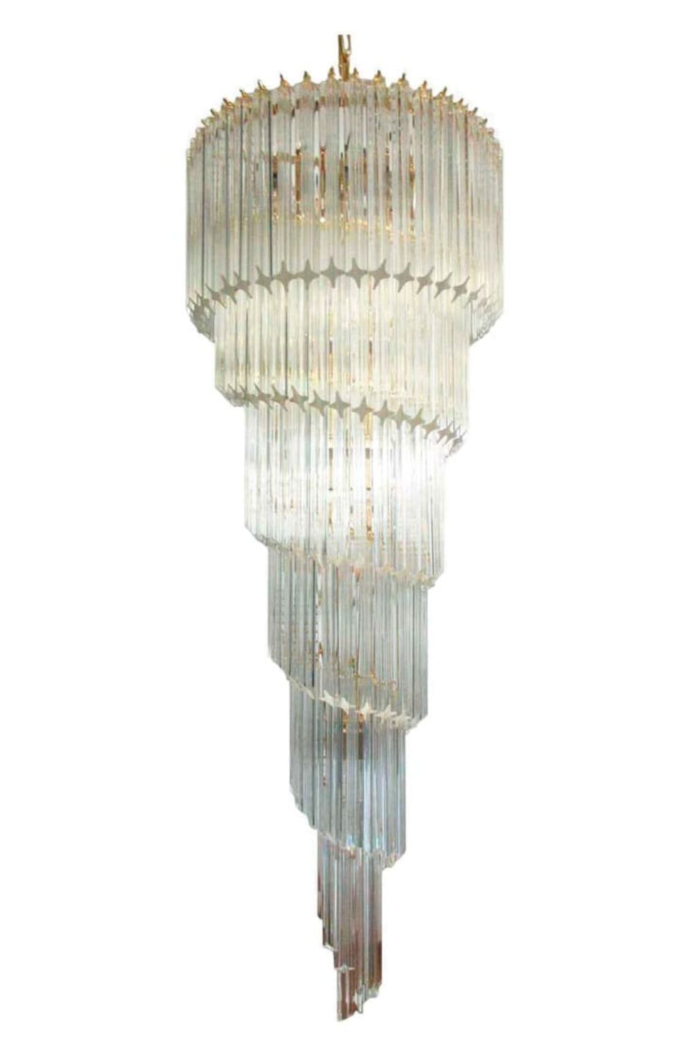 Venini Art Spiral Crystal Chandelier - view 8 | everlamps