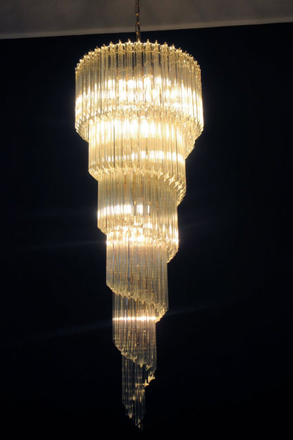 Venini Art Spiral Crystal Chandelier - view 10 | everlamps
