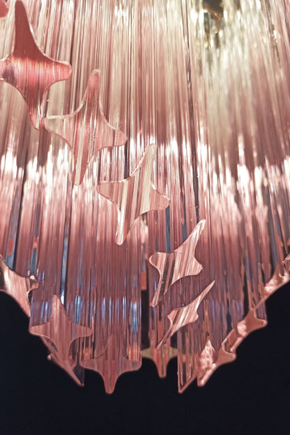 Vintage Pink Art Quadriedri Prism Chandelier - view 14 | everlamps