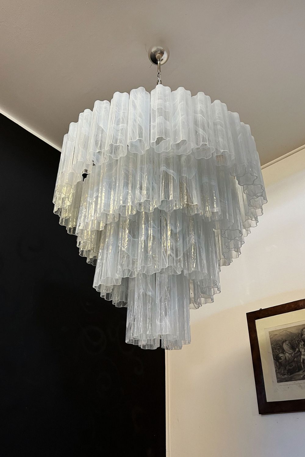 Art White Glass Tube Chandelier – 78 Pieces - view 11 | everlamps