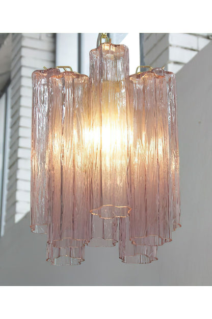 1990s Art Amethyst Glass Chandelier - view 6 | everlamps