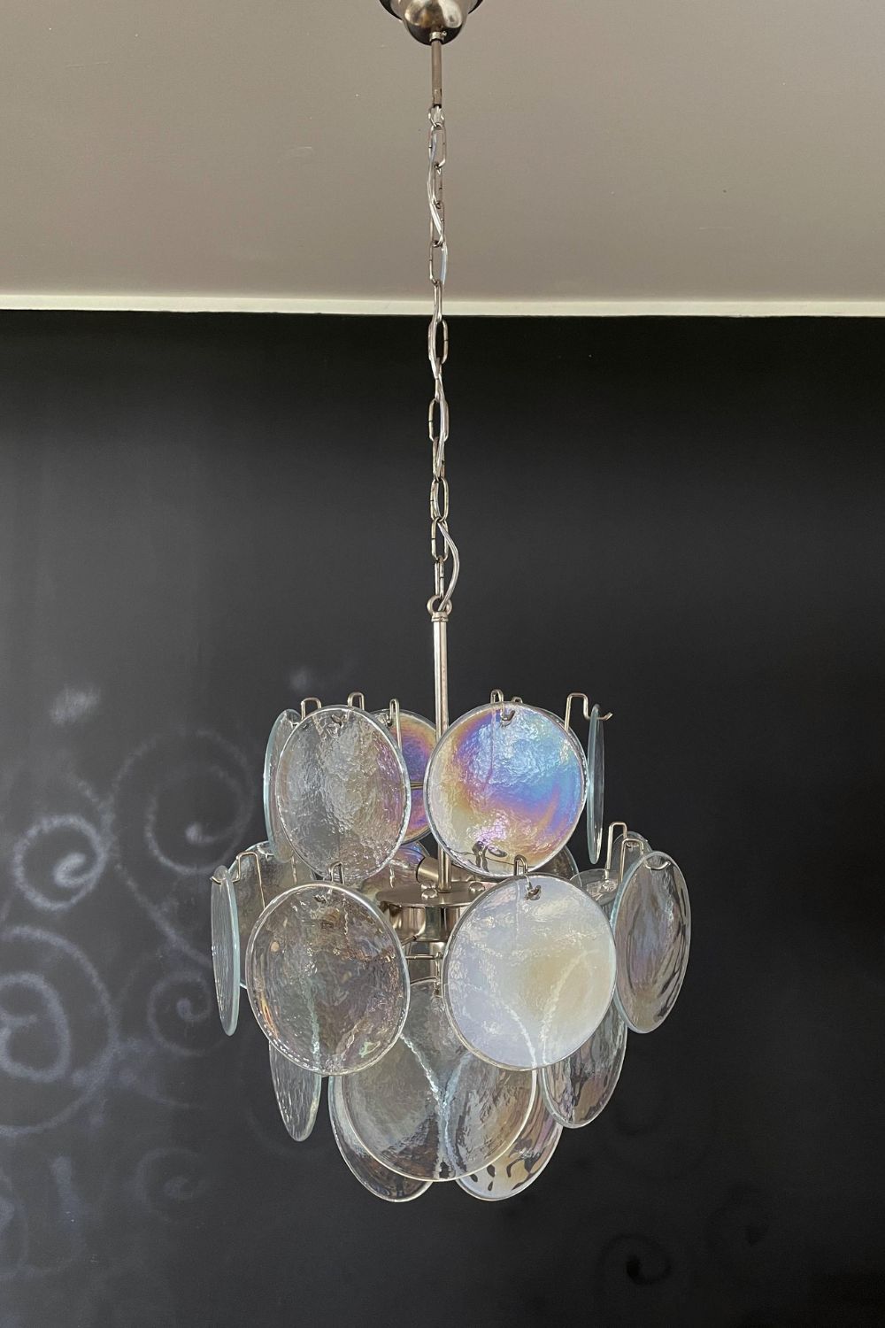 Iridescent Mid-Century Modern Art Chandelier - view 8 | everlamps