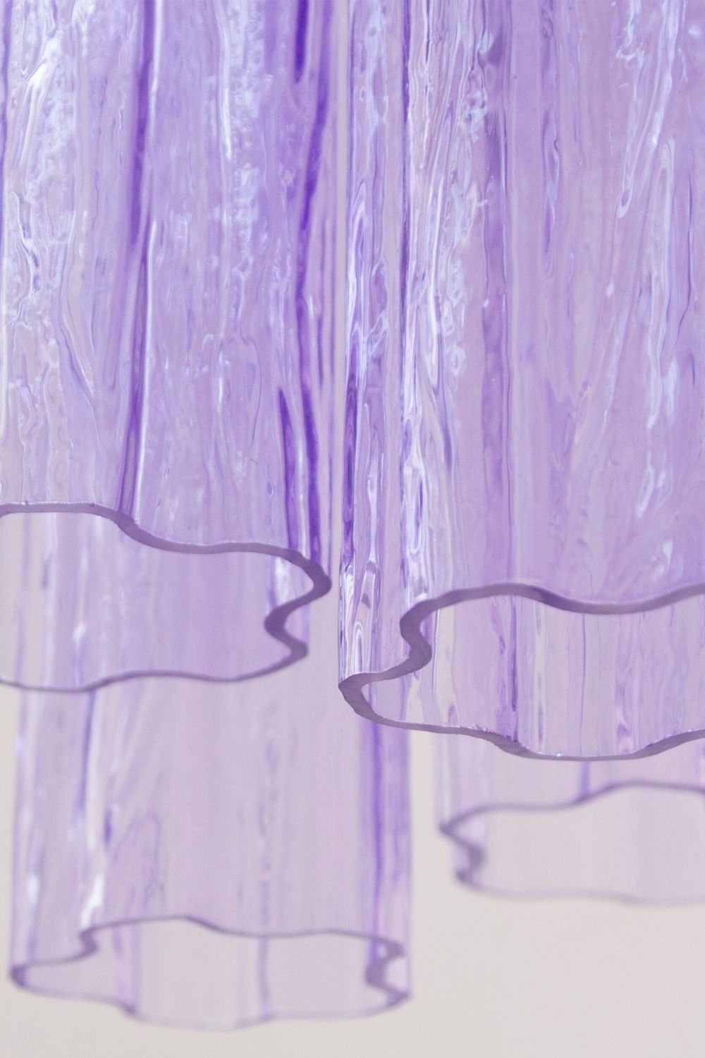 Italian Art Style Purple Tronchi Chandelier - view 11 | everlamps