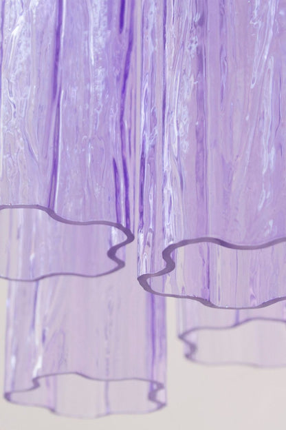 Italian Art Style Purple Tronchi Chandelier - view 11 | everlamps