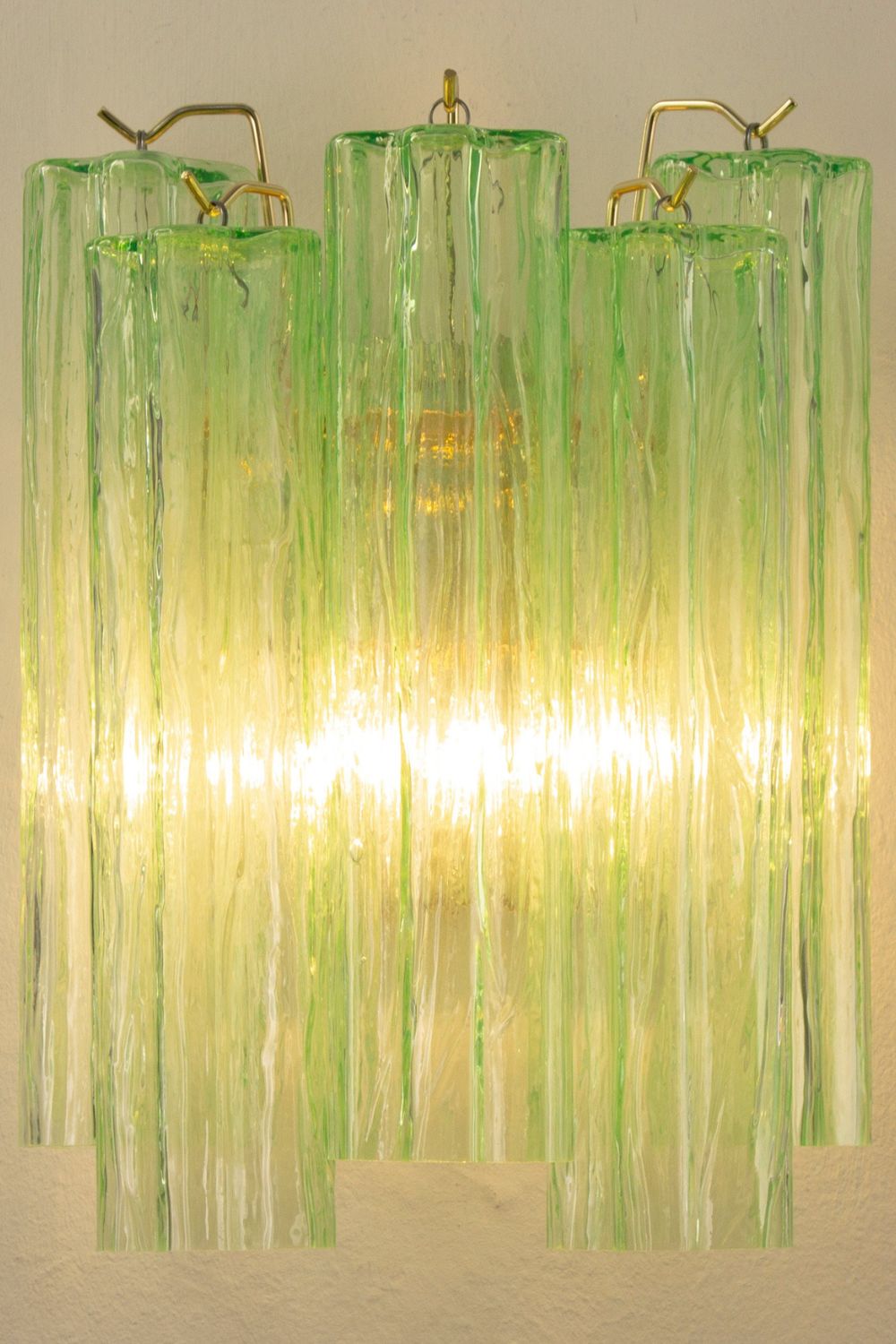 Bright Green Art Glass Wall Lamp - view 8 | everlamps