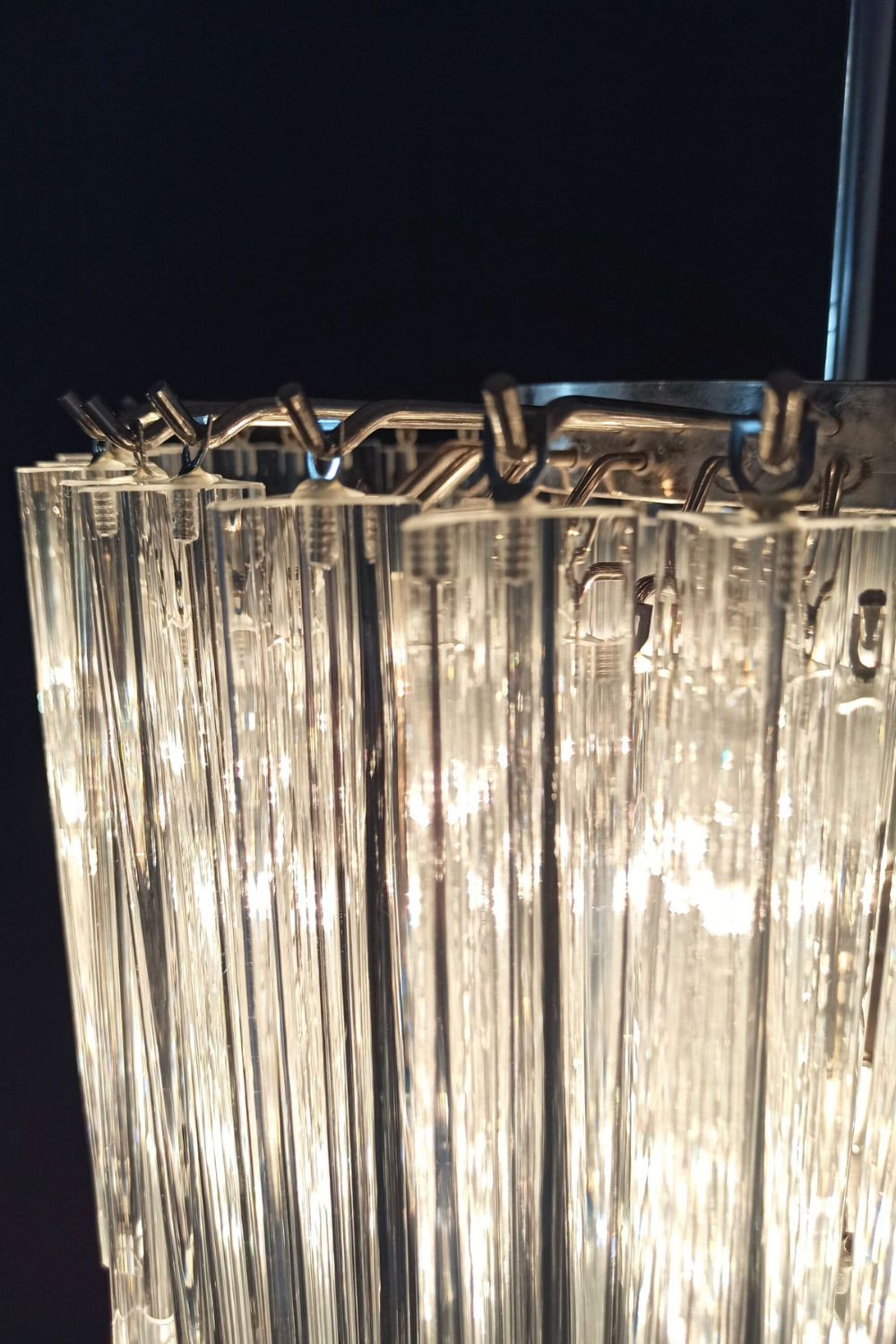 Transparent Art Glass Prism Tiered Chandelier - view 11 | everlamps