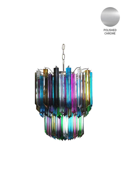 Quadridri Multicolor Prism Chandelier - view 13 | everlamps