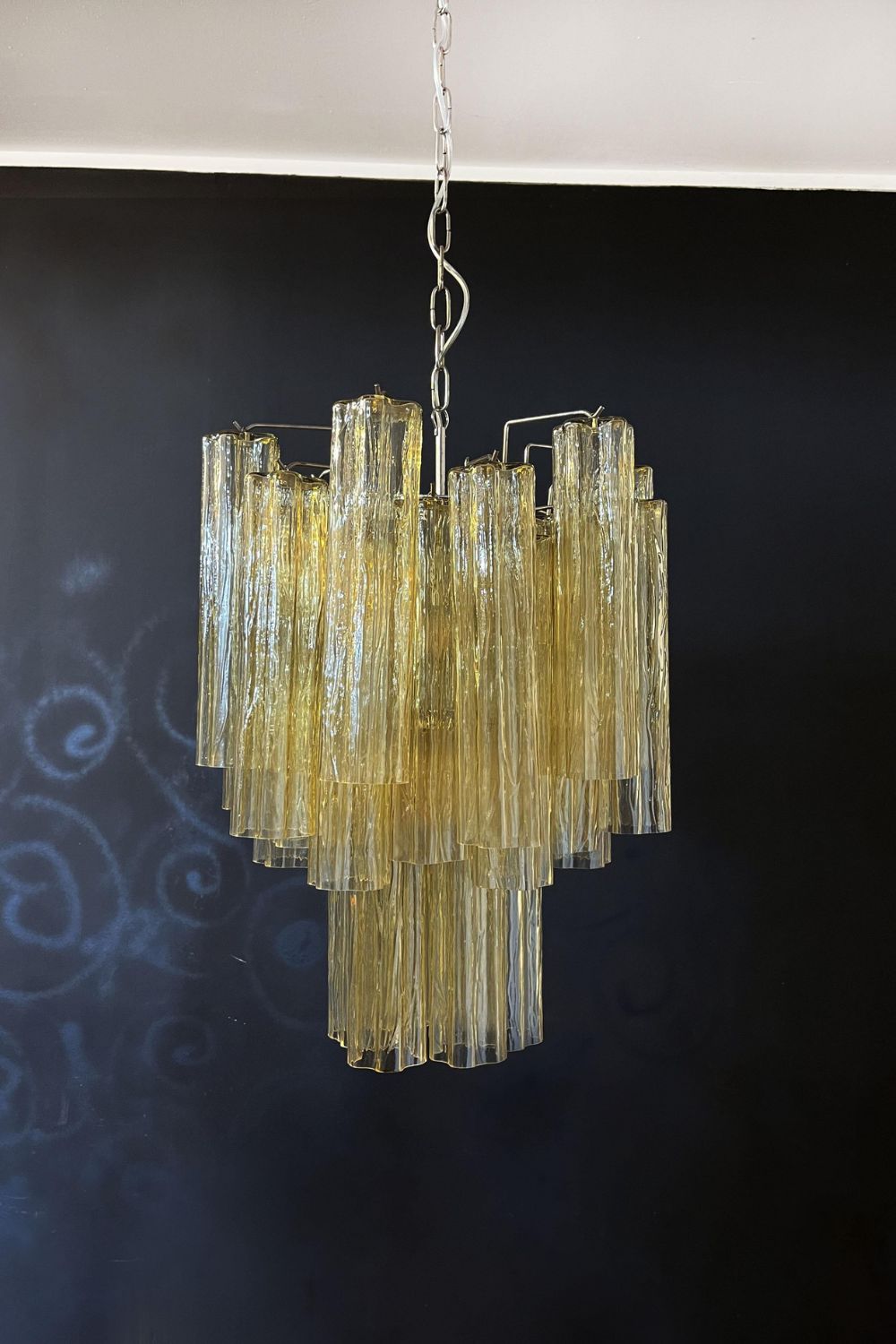 Amber Art Crystal Tube Chandelier - view 12 | everlamps