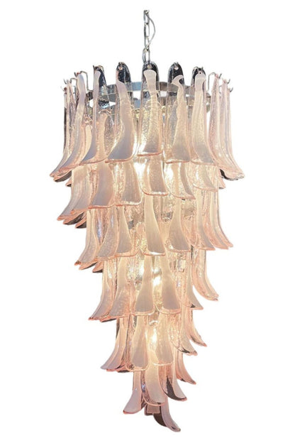 Italian Vintage Pink Spiral Art Chandelier - view 12 | everlamps